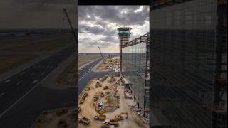 AirportConstruction 🔥From Empty Land to Mega Airport ✈️ | Timelapse#youtubeshort #trending  #viral