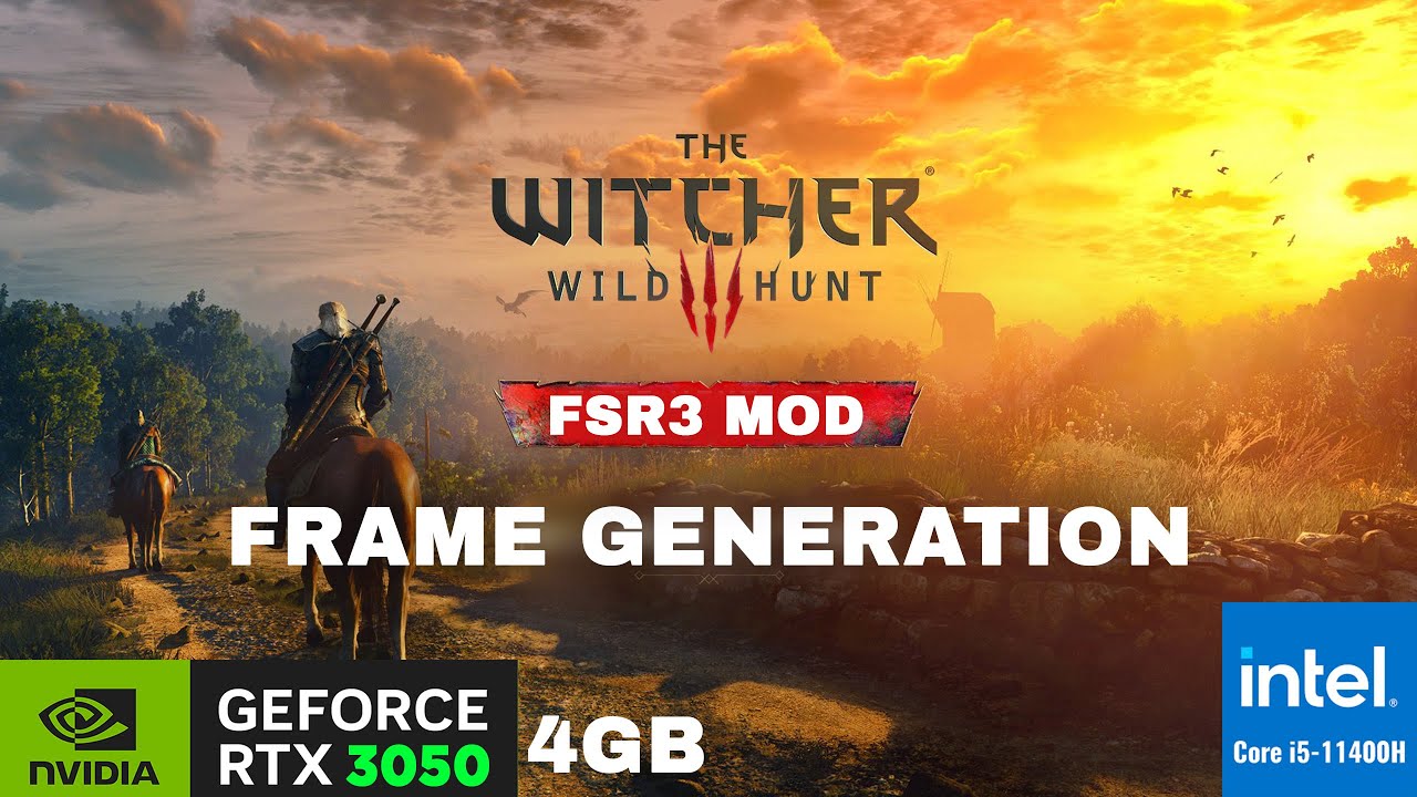 Testing FSR 3 MOD in RTX3050 Laptop | The Witcher 3: Wild Hunt