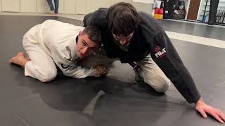 Underhook Escape from Bottom Side Control to Low Single Leg