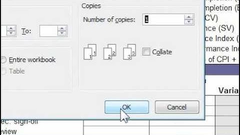 How to print a file in Excel 2007