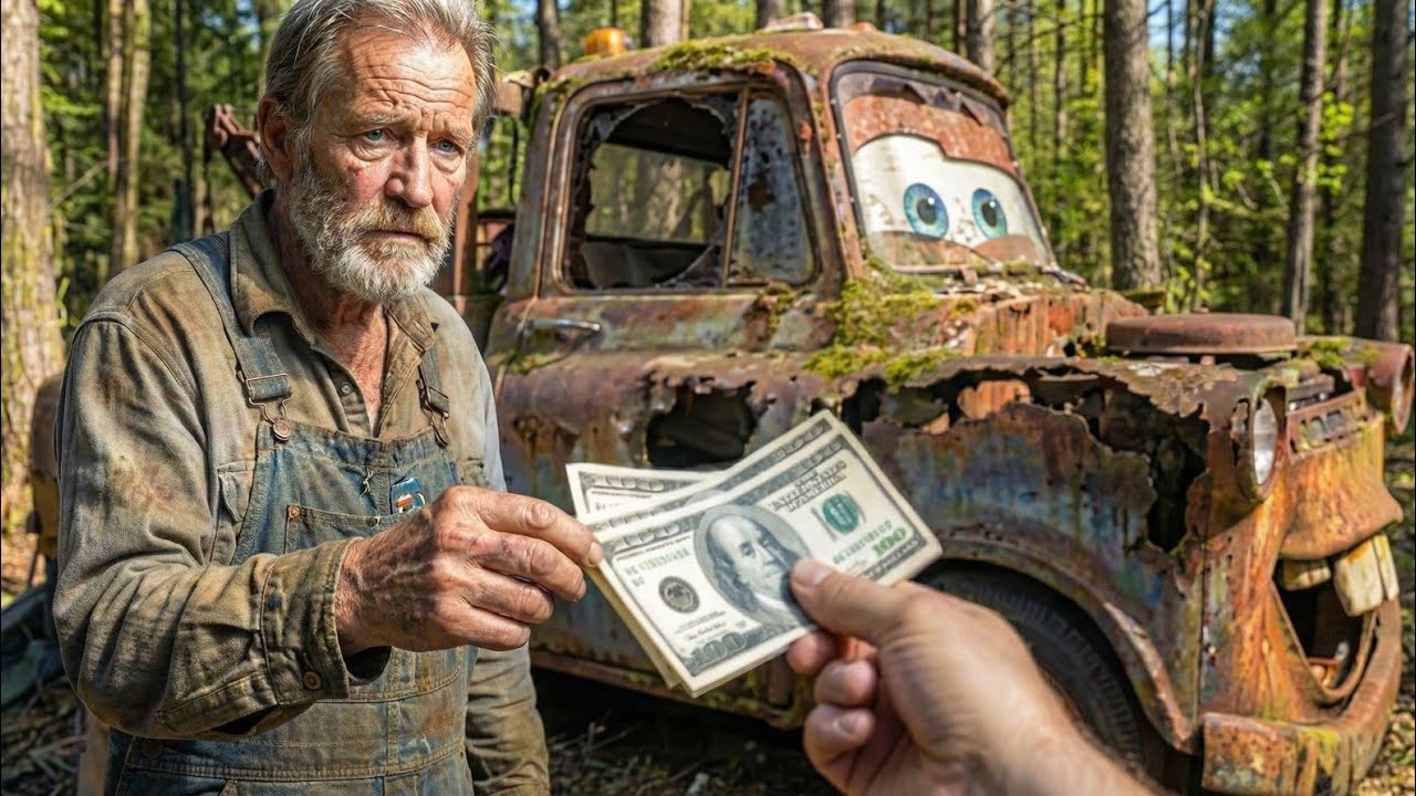 “From Charred to Classic: Restoring Burned Tow Mater ($400 Deal) | ASMR”