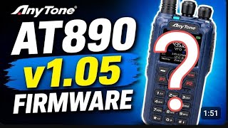 Anytone AT-890UV - v105 Firmware Update - NXDN & DMR Part 1 ?