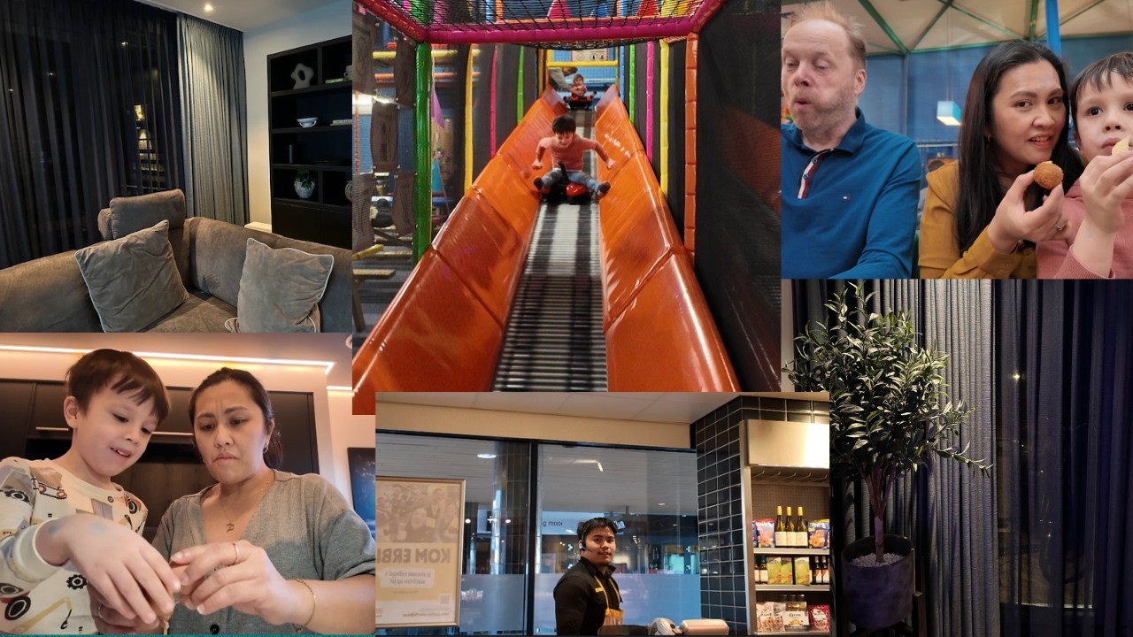 Vlog#1 Spend Sunday with us! Pu,unta sa Indoor playground! Grocery haul and baked Salmon for dinner!