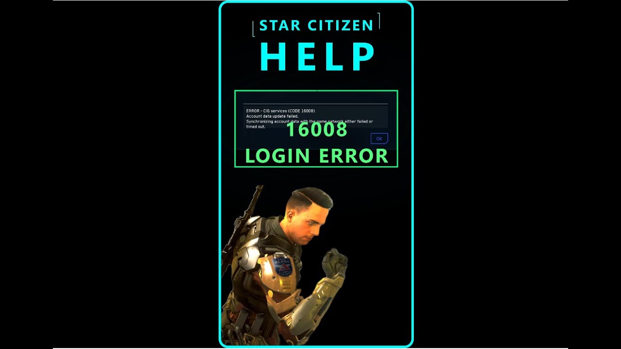 16K Error | You Can't Log In To Star Citizen? Bug Workaround #30 - YouTube