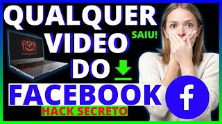 COMO BAIXAR VIDEOS DO FACEBOOK NO PC, JEITO FÁCIL P/ BAIXAR QUALQUER VIDEO DO FACEBOOK, ATUALIZADO. screenshot 1