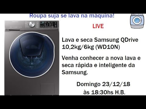 Venha conhecer a lava e seca Samsung QDrive 10,2kg