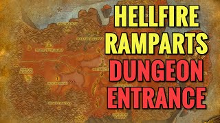 Hellfire Ramparts Dungeon Location (WoW TBC)