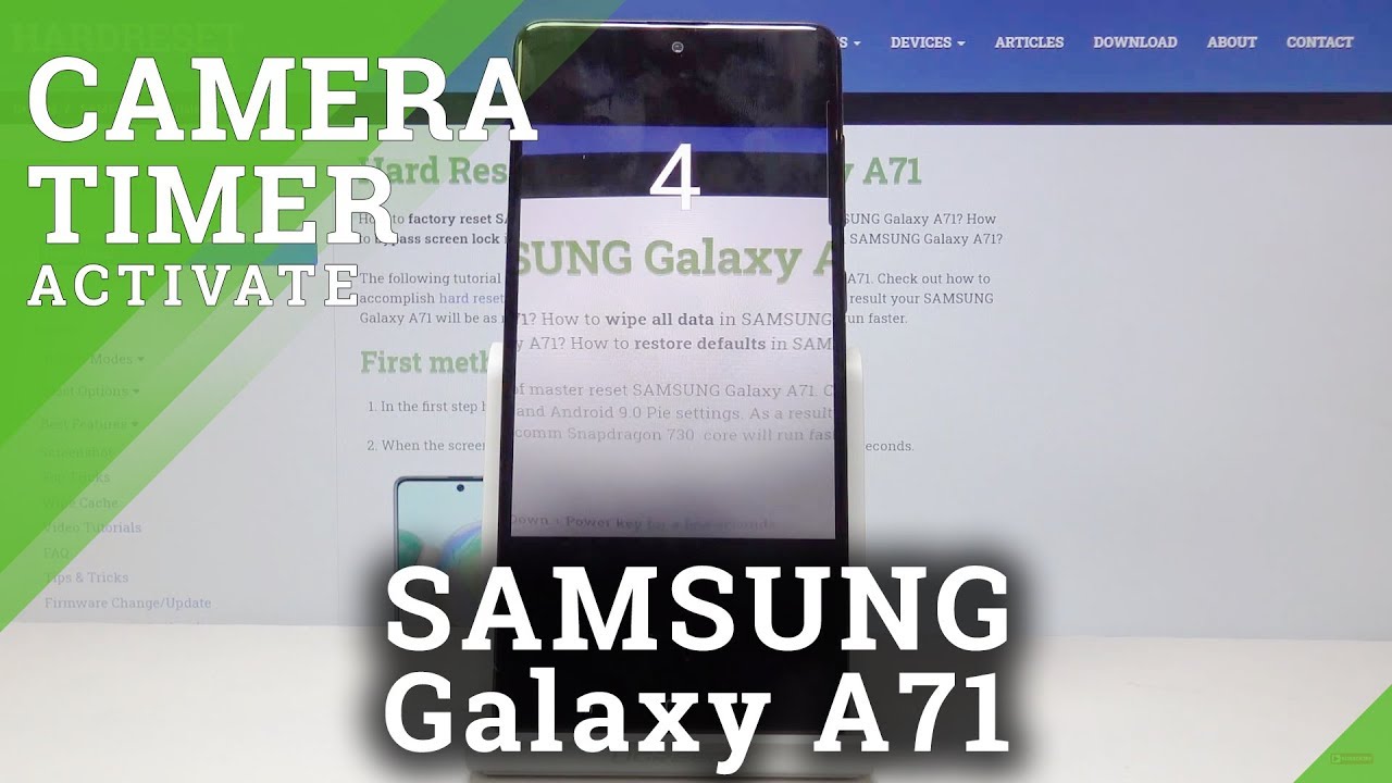 How to use Camera Timer in Samsung Galaxy A71 Camera Settings YouTube