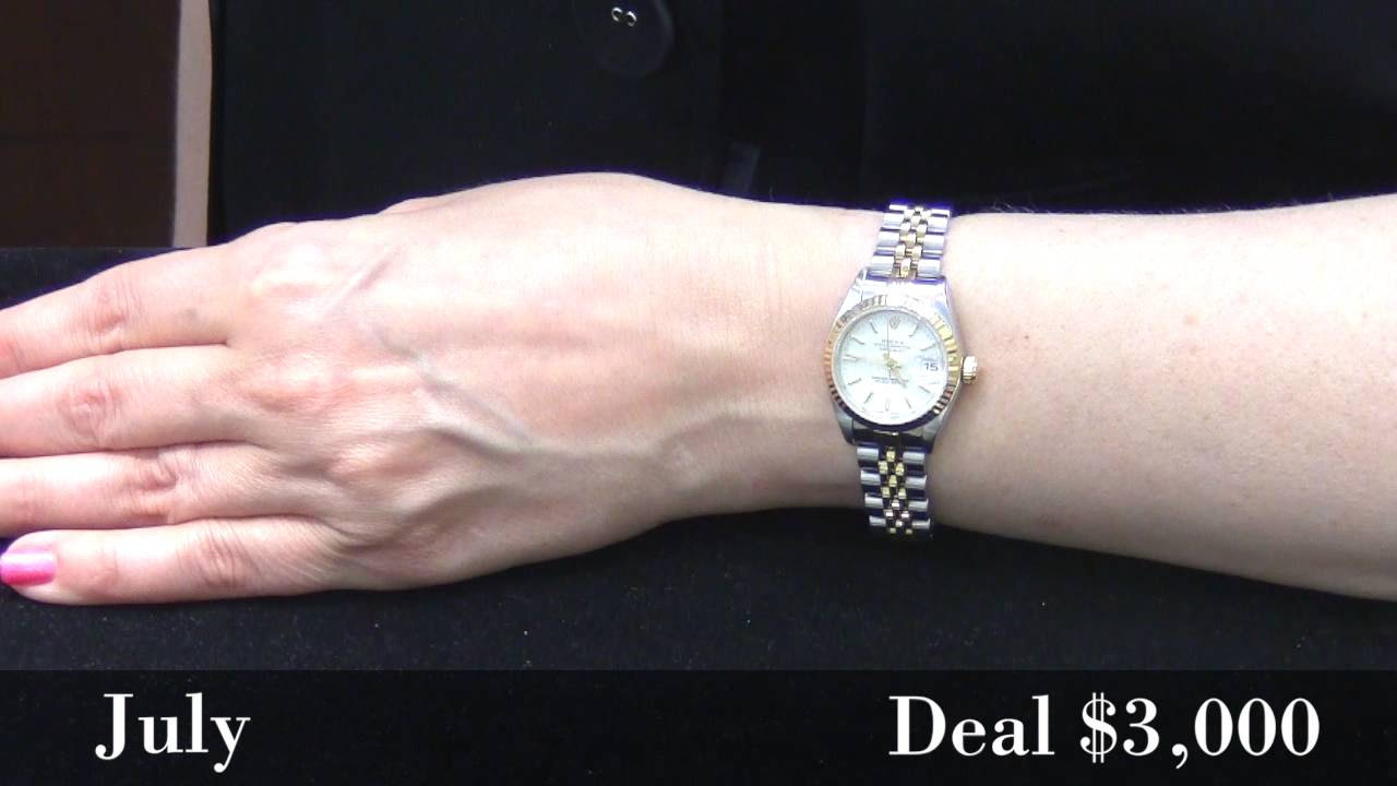 Two Tone Rolex Watch 