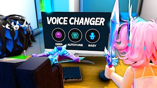 TROLLING With VOICE CHANGERS in MM2 (FUNNY MOMENTS) screenshot 2