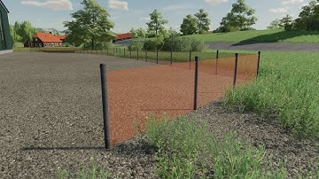 FS22 Construction Fence Farming Simulator 22 Mods