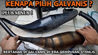 Knalpot Racing Ninja 2Tak Galvanis Atau Stainles Mana Yang Lebih Baik ?