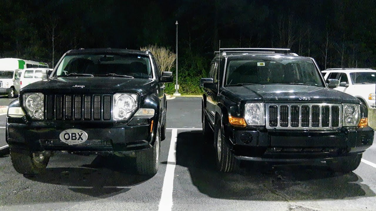 Jeep Liberty vs Jeep Commander side by side Comparison. - YouTube