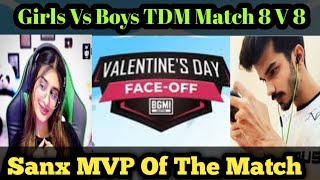Girls Vs Boys TDM Match 8 V 8 || Valentine's Day Face-Off  BGMI ||❤️❤️❤️🎉🥰🌹🌹