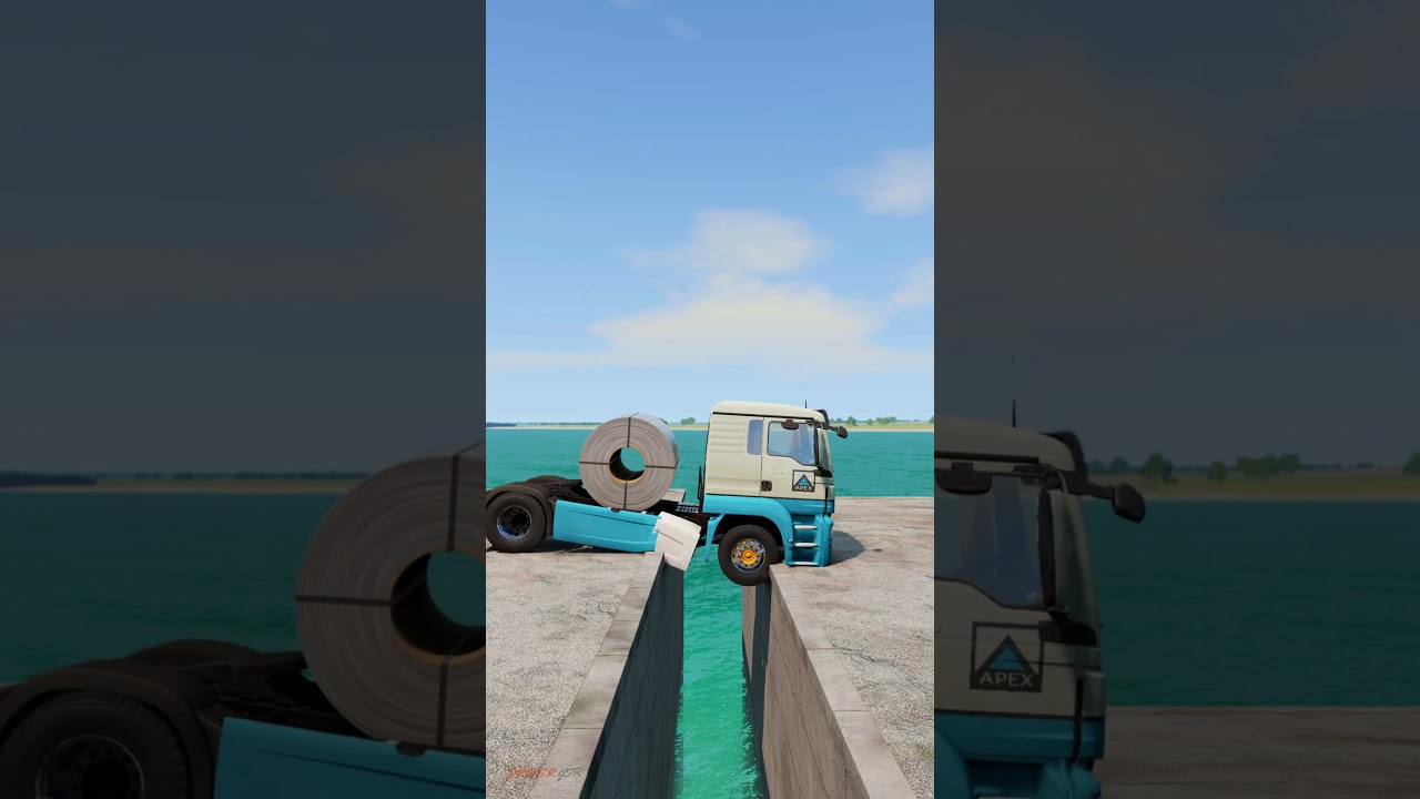 Truck vs Speed bumps | BeamNG Drive  