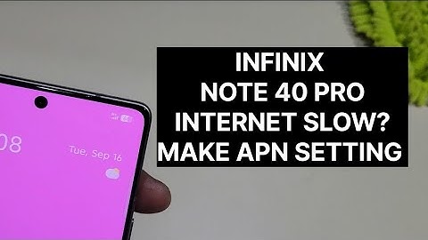 Infinix Note 40 Pro Slow Internet How To Fix
