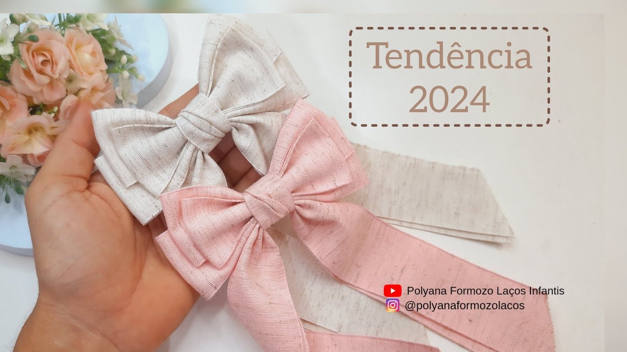 Laço de Cabelo Adulto e Infantil - Tendência de Moda - By Polyana Formozo #laçodecabelo #laçoadulto