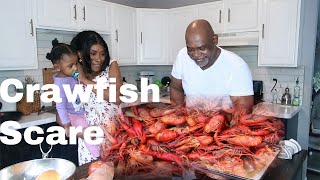 Wife Is Afraid To Cook This Crawfish Mystery Box | She Freaked Out