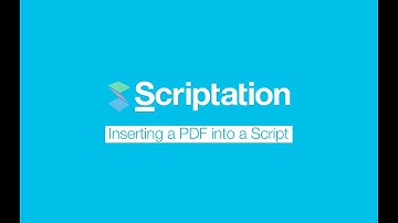 Adding Custom PDF Facing Pages (Floor Plans, Diagrams) into a Script | Scriptation Tutorial