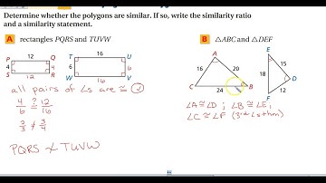 7-1 Ratios in Similar Polygons