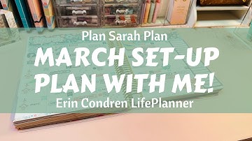 March Set-Up Plan With Me! | Month View • Dashboard • Notes Pages