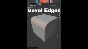 Blender Keyboard Shortcut ➦ Bevel Edges .