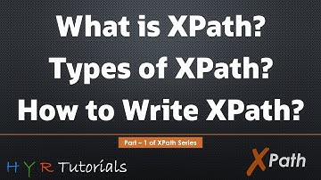 What is XPath? Types of XPath? How to write XPath? |  XPath Tutorial for Beginners |
