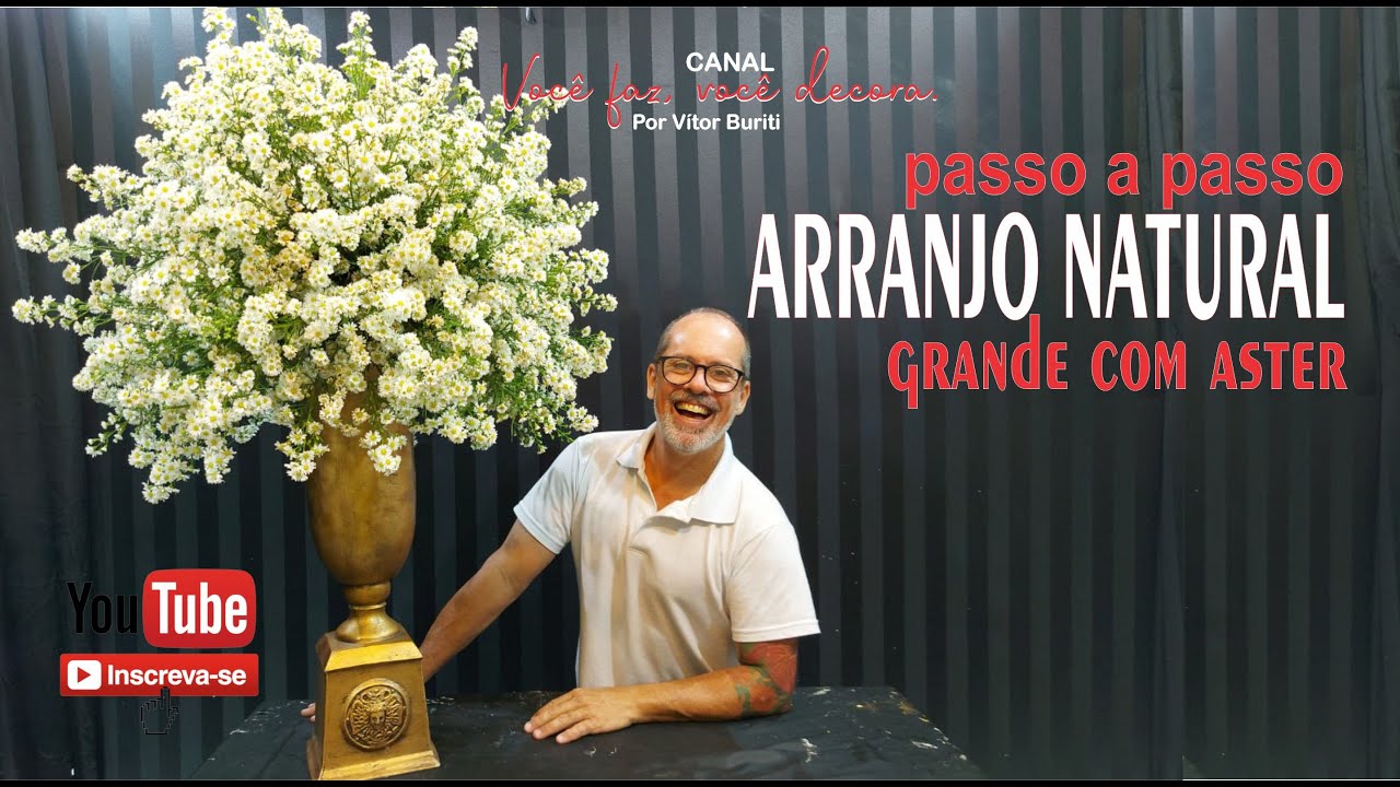 PASSO A PASSO DE COMO FAZER UM ARRANJO GRANDE COM FLORES NATURAIS PARA DECORAÇÃO DE FESTA