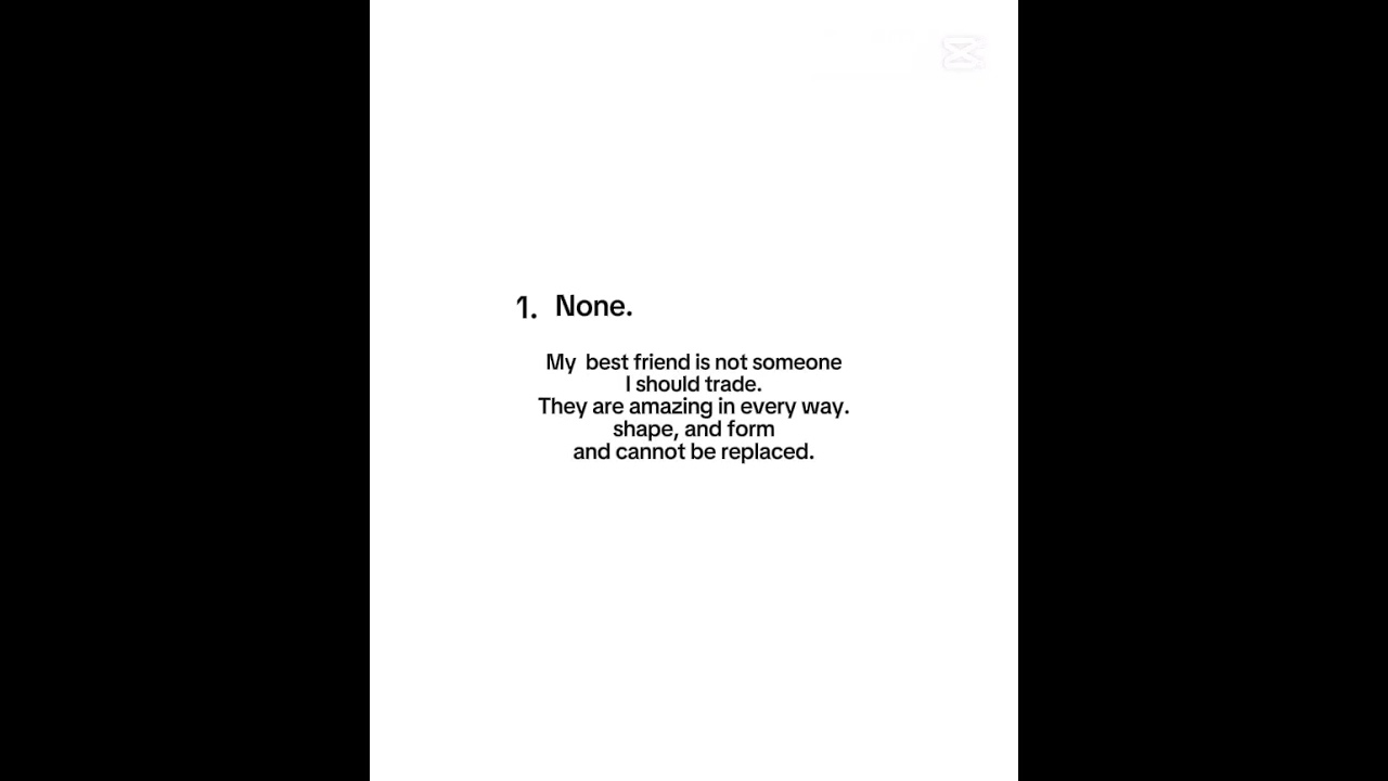 None does number one..... 