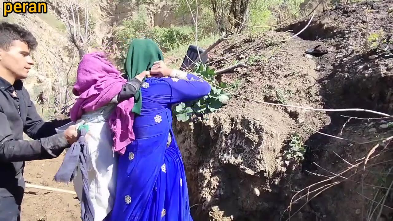 Nomadic life, they try their best to make a garden