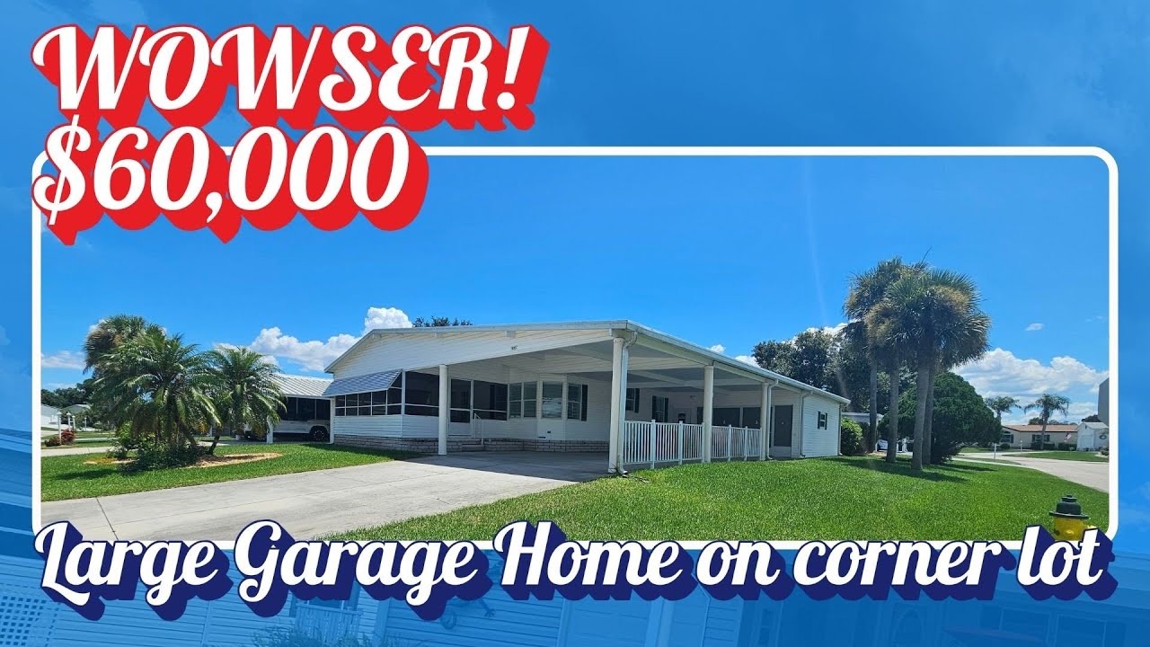 THIS IS SOLD!!!! $60,000  Garage Home!, Sebring, FL, manufactured home for sale 1985 Sawgrass