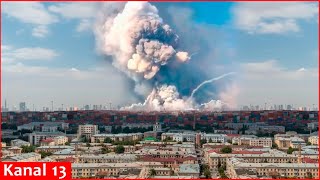 Download Lagu Ukrainian army blows to air containers storing 6,000 Russian drones in Russian territory MP3