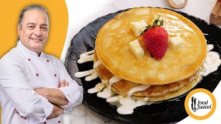 Sweet Cream Pancakes Recipe by Chef Mehboob on Food Fusion