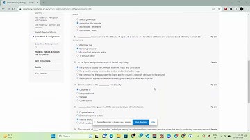 Consumer Psychology NPTEL | Assignment 5.1| October 2023 | Most probable answers | Let