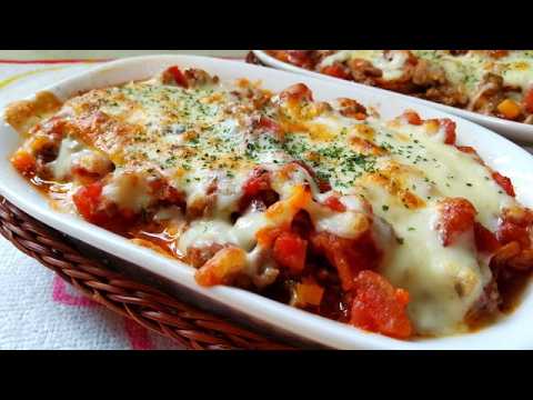 豆腐で簡単ミートグラタン🧅🥕🍅🧀