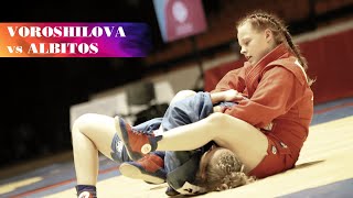 VOROSHILOVA Maria VS ALBITOS Carla. -59 kg. European Youth and Junior SAMBO Championships 2022