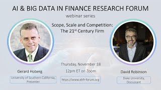 Abfr Webinar With Gerard Hoberg And David Robinson