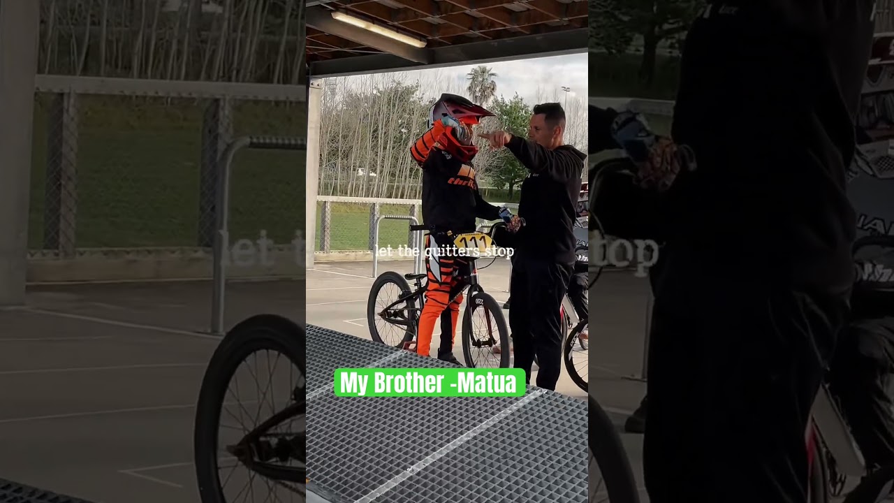 My lil brother training. 