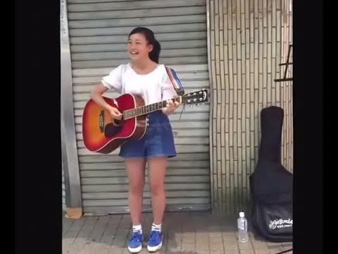 14歳の幾田りら/ikura YOASOBI 路上ライブ ヒカリへ/miwa (cover) 2015年8月2日 14-year-old