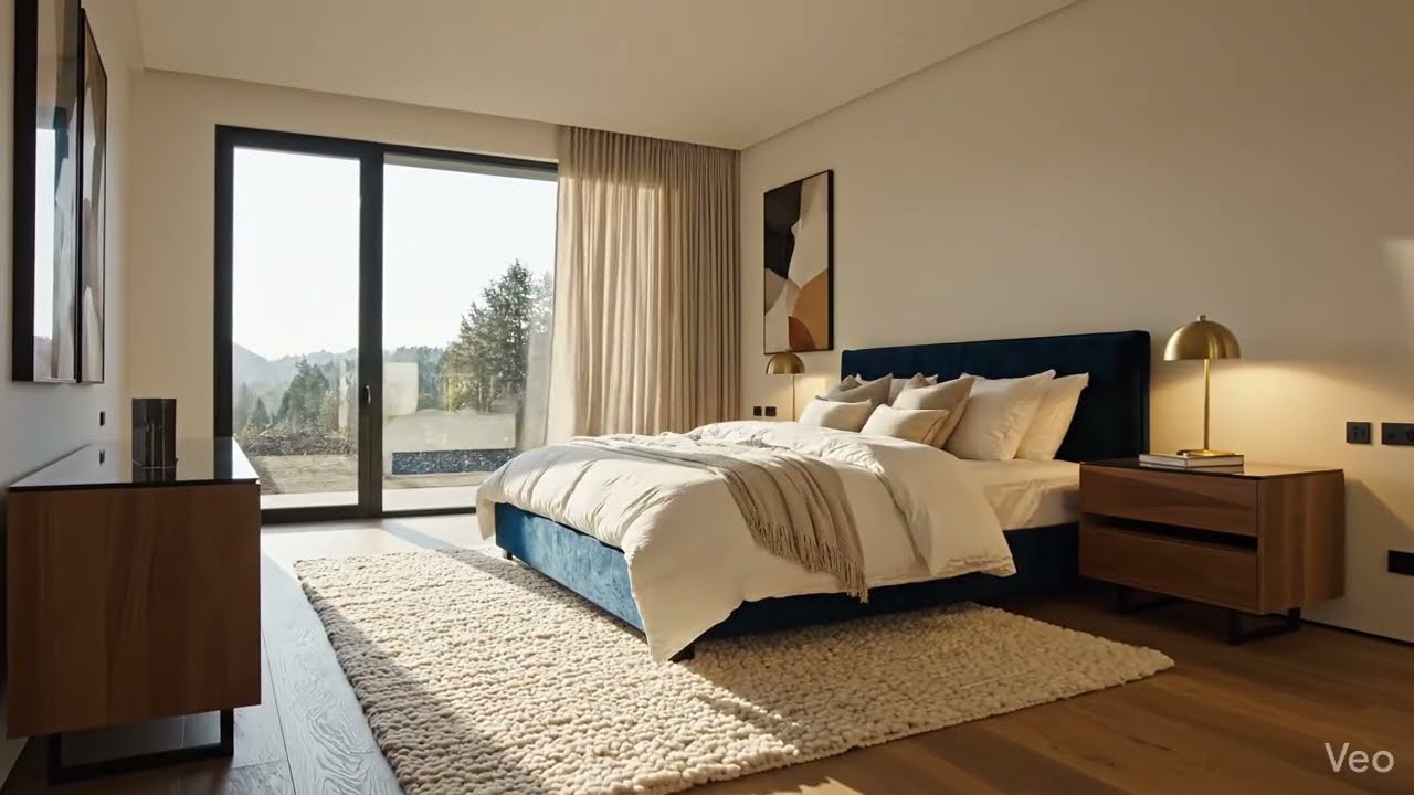 Cinematic Bedroom Construction Visualization