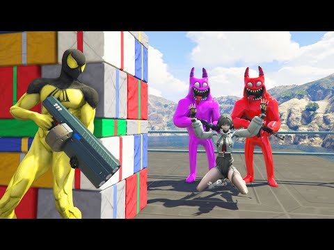 GTA 5 Funny Ragdoll - Spiderman vs Blue Minion Epic Ragdoll Episode #17