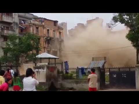 Building collapse in Basantapur, Nepal Earthquake 2015