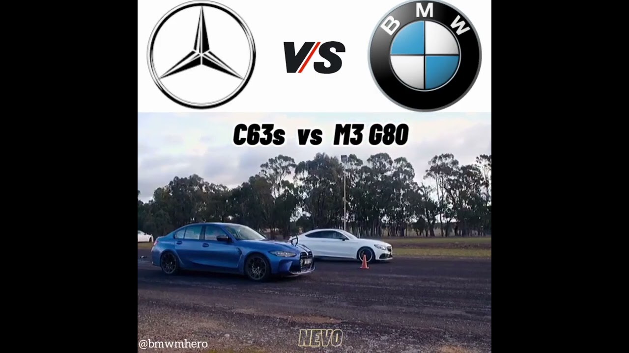 mb c63s vs bmw m3 g80