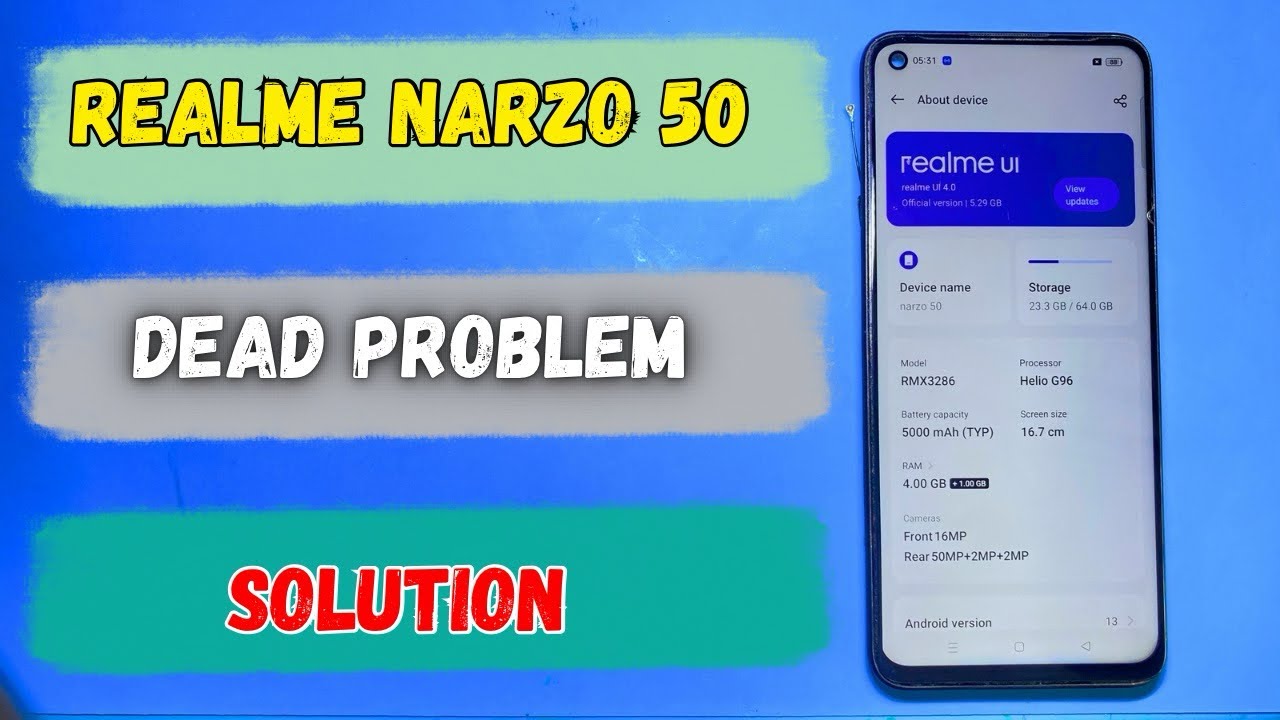 Realme Narzo 50 Daed Problem | Narzo 50 Dead Solution | Reame Dead Solution