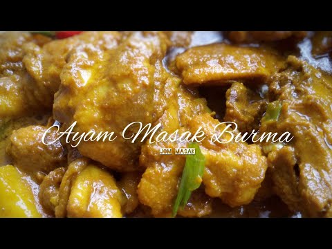 RESEPI AYAM MASAK BURMA - YouTube