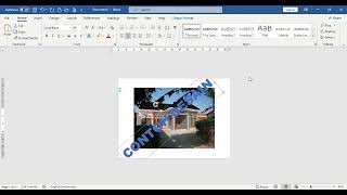Ms Word Watermark diatas gambar secara manual screenshot 4