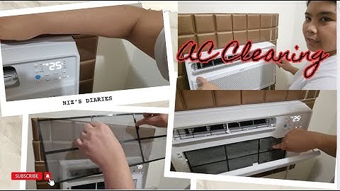 How to clean AC filter for TCL Q - Series | #nizsdiaries