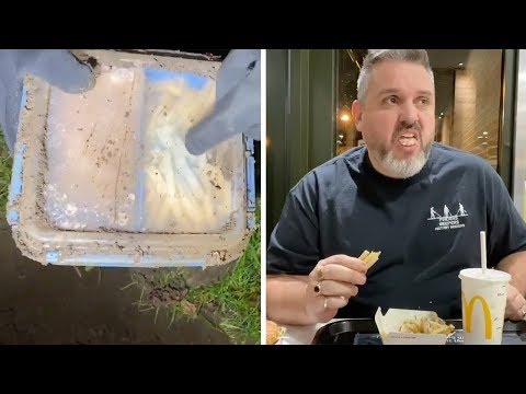 Man Eats Big Mac After It Was Buried For A Year
