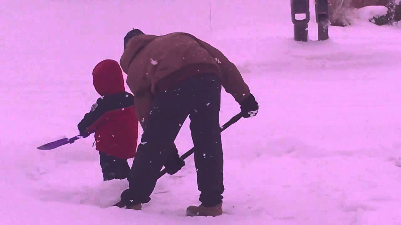 Kids Shoveling Snow YouTube