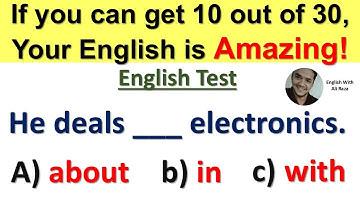 Mixed American English Grammar Quiz 🌟 Can You Score 10/30? Test Your English Level Now! #grammartest